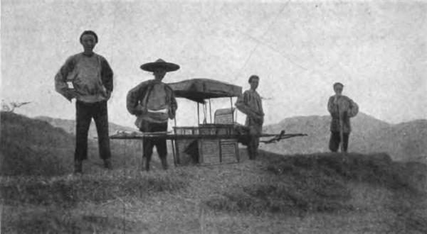 MY SEDAN CHAIR AND BEARERS